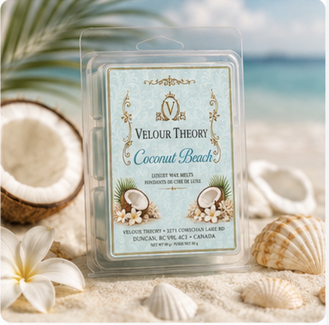 Coconut Beach wax melt